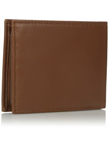 Tommy Hilfiger Men's Leather Passcase Wallet - Tan
